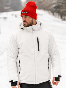 Chaqueta deportiva de invierno para hombre blanco Bolf HH011