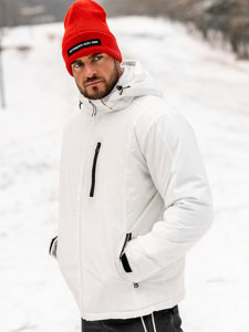 Chaqueta deportiva de invierno para hombre blanco Bolf HH011