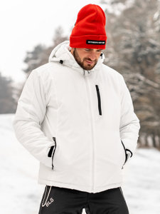 Chaqueta deportiva de invierno para hombre blanco Bolf HH011