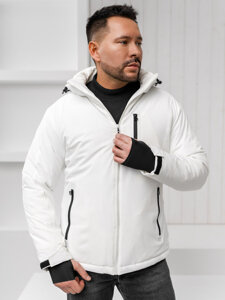 Chaqueta deportiva de invierno para hombre blanco Bolf HH011A1