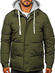 Chaqueta deportiva de invierno para hombre caqui Bolf 62M9518