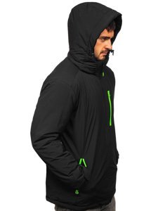 Chaqueta deportiva de invierno para hombre negro Bolf HH011