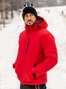 Chaqueta deportiva de invierno para hombre rojo Bolf HH011