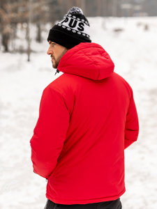 Chaqueta deportiva de invierno para hombre rojo Bolf HH011