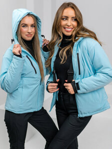 Chaqueta deportiva de invierno para mujer azul claro Bolf HH012B