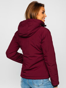 Chaqueta deportiva de invierno para mujer burdeos Bolf HH012A