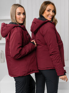 Chaqueta deportiva de invierno para mujer burdeos Bolf HH012B