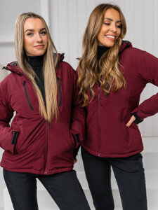 Chaqueta deportiva de invierno para mujer burdeos Bolf HH012B