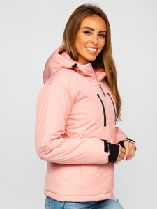 Chaqueta deportiva de invierno para mujer rosa claro Bolf HH012A