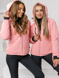 Chaqueta deportiva de invierno para mujer rosa claro Bolf HH012B