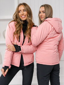 Chaqueta deportiva de invierno para mujer rosa claro Bolf HH012B