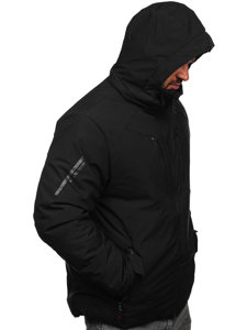 Chaqueta esquí deportiva de invierno para hombre negro Bolf 7507