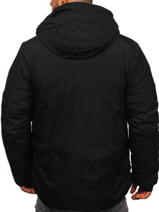 Chaqueta esquí deportiva de invierno para hombre negro Bolf 7507