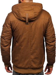 Chaqueta gruesa de invierno de algodón para hombre camel Bolf 1890