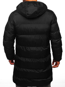 Chaqueta larga de invierno para hombre negro Bolf CS1007