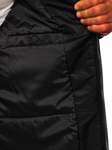 Chaqueta parka de entretiempo negra para hombre Bolf JK363