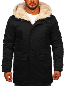 Chaqueta parka de invierno para hombre Negro Bolf 22M317