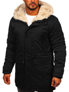 Chaqueta parka de invierno para hombre Negro Bolf 22M317