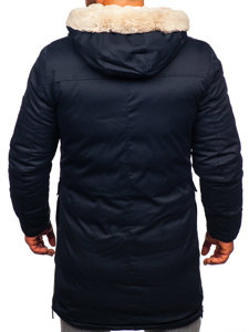 Chaqueta parka de invierno para hombre azul oscuro Bolf 22M50