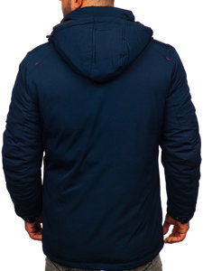 Chaqueta parka de invierno para hombre azul oscuro Bolf 5M717