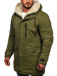 Chaqueta parka de invierno para hombre caqui Bolf 22M37