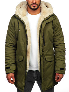 Chaqueta parka de invierno para hombre caqui Bolf 22M37