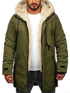 Chaqueta parka de invierno para hombre caqui Bolf 22M38