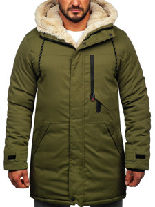 Chaqueta parka de invierno para hombre caqui Bolf 22M38