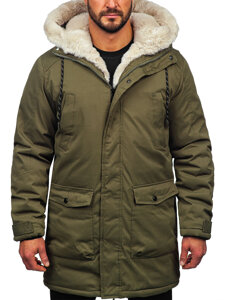 Chaqueta parka de invierno para hombre caqui Bolf 5M120