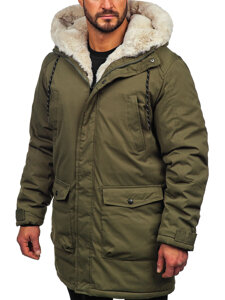 Chaqueta parka de invierno para hombre caqui Bolf 5M120