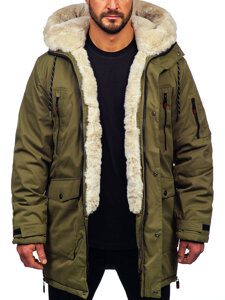 Chaqueta parka de invierno para hombre caqui Bolf 5M3123