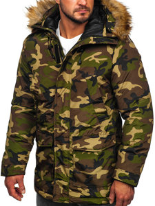 Chaqueta parka de invierno para hombre caqui Bolf 5M779