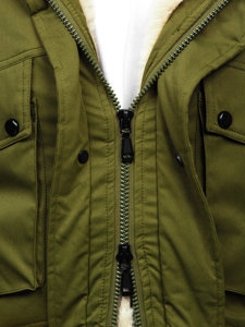 Chaqueta parka de invierno para hombre color caqui Bolf M115