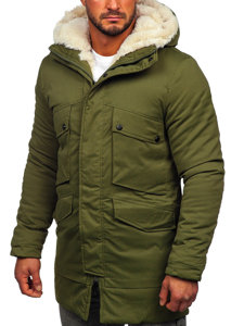 Chaqueta parka de invierno para hombre color caqui Bolf M115