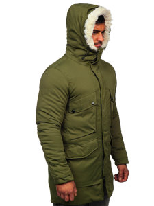 Chaqueta parka de invierno para hombre color caqui Bolf M115