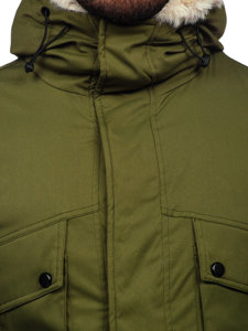 Chaqueta parka de invierno para hombre color caqui Bolf M115