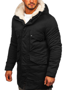 Chaqueta parka de invierno para hombre color negro Bolf M115