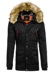 Chaqueta parka de invierno para hombre negro Bolf 1067A1