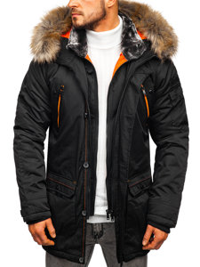 Chaqueta parka de invierno para hombre negro Bolf 1067A1