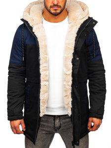 Chaqueta parka de invierno para hombre negro Bolf 22M118