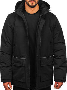 Chaqueta parka de invierno para hombre negro Bolf 22M323