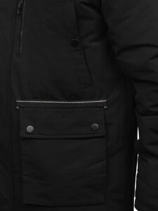 Chaqueta parka de invierno para hombre negro Bolf 22M323