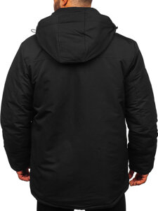 Chaqueta parka de invierno para hombre negro Bolf 22M323