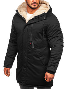 Chaqueta parka de invierno para hombre negro Bolf 22M38