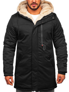 Chaqueta parka de invierno para hombre negro Bolf 22M38