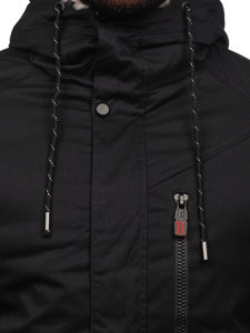 Chaqueta parka de invierno para hombre negro Bolf 22M39