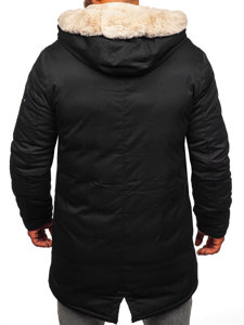 Chaqueta parka de invierno para hombre negro Bolf 22M39