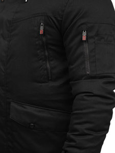 Chaqueta parka de invierno para hombre negro Bolf 22M50