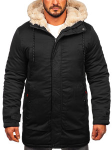 Chaqueta parka de invierno para hombre negro Bolf 22M52