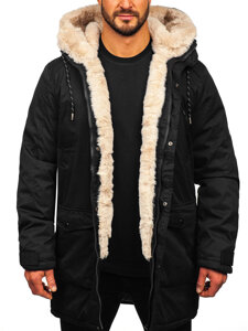 Chaqueta parka de invierno para hombre negro Bolf 5M120